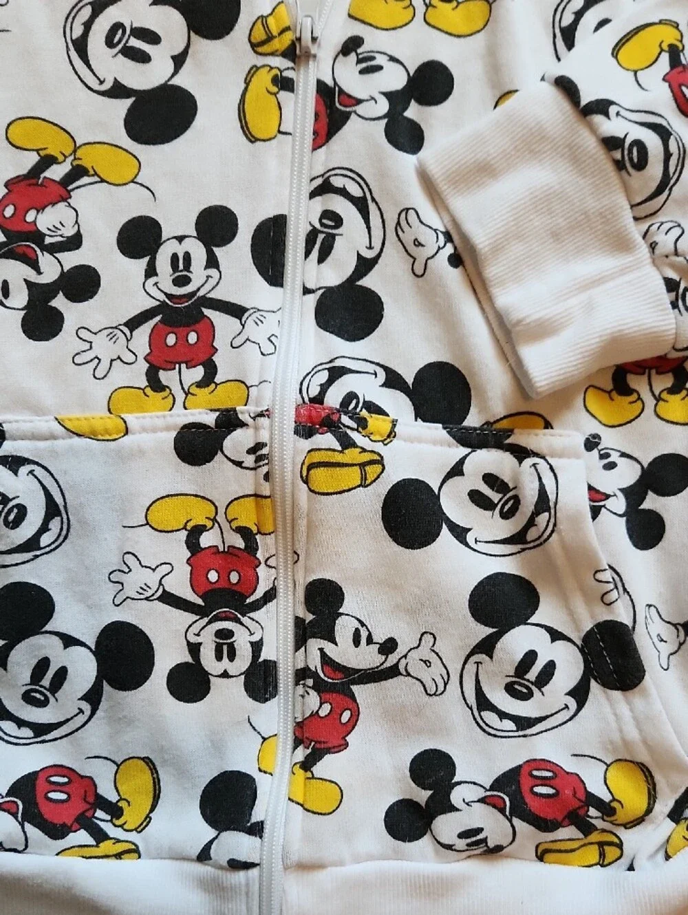 Disney Mickey Mouse Zip Up Jacket Hoodie Sz XL (15-17)